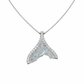 Oceanic Whale Tail Crystalline Pendant - Silvorn India