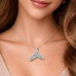 Oceanic Whale Tail Crystalline Pendant - Silvorn India