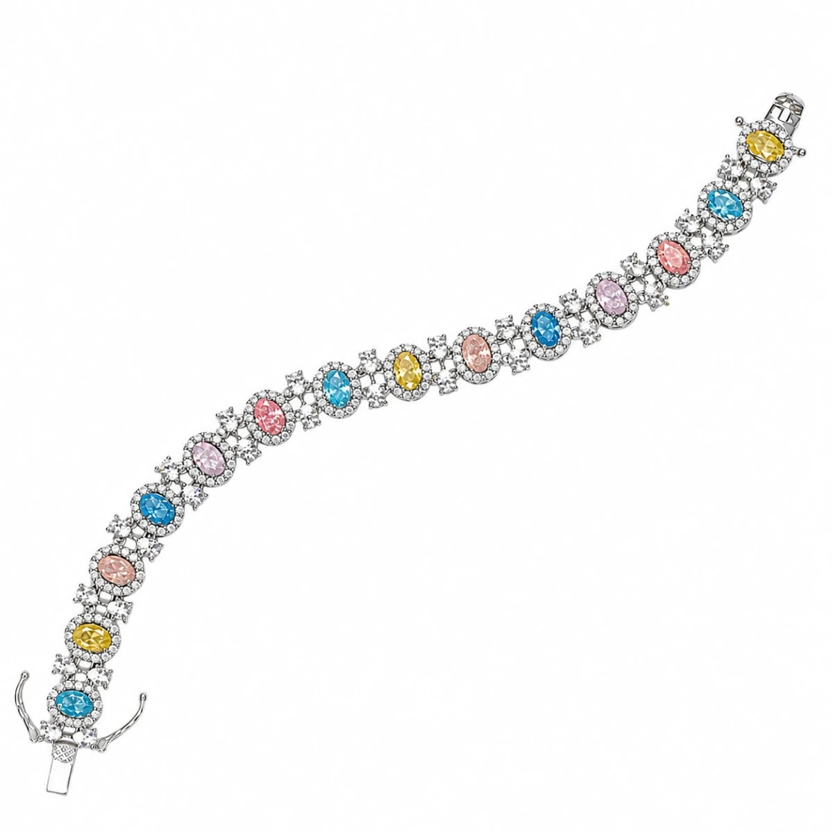 Pastel Bloom Halo Bracelet - Silvorn India