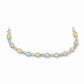 Pastel Diamond Halo Tennis Bracelet