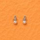 Pearl Bow Zirconia Drop Studs - Silvorn India