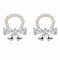 Pearl Wreath & Ribbon Bow Studs