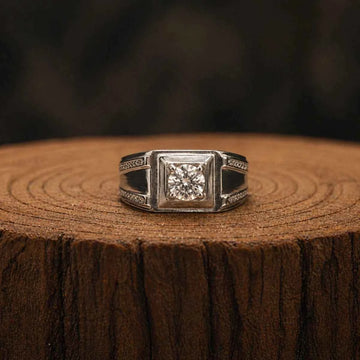 Prestige Frame Sterling Silver Ring