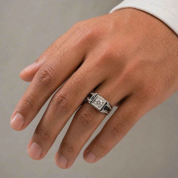 Prestige Frame Sterling Silver Ring