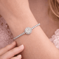 Pure Radiance Halo Tennis Bracelet - Silvorn India