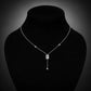Radiant Drop Crystal Pendant Necklace - Silvorn India
