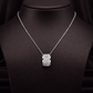 Radiant Pave Cylinder Pendant Necklace - Silvorn India
