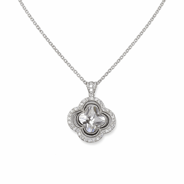 Radiant Quatrefoil Halo Pendant - Silvorn India