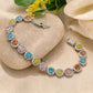 Rainbow Kaleidoscope Halo Statement Bracelet - Silvorn India