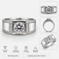 Regal Edge Sterling Statement Ring - Silvorn India