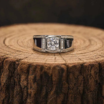 Regal Edge Sterling    Statement Ring