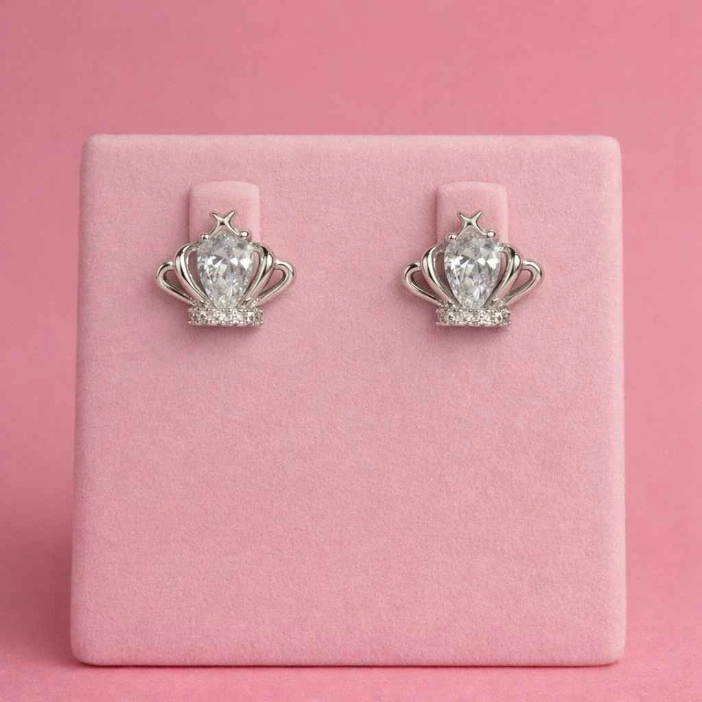 Regal Majesty Crown Zirconia Studs