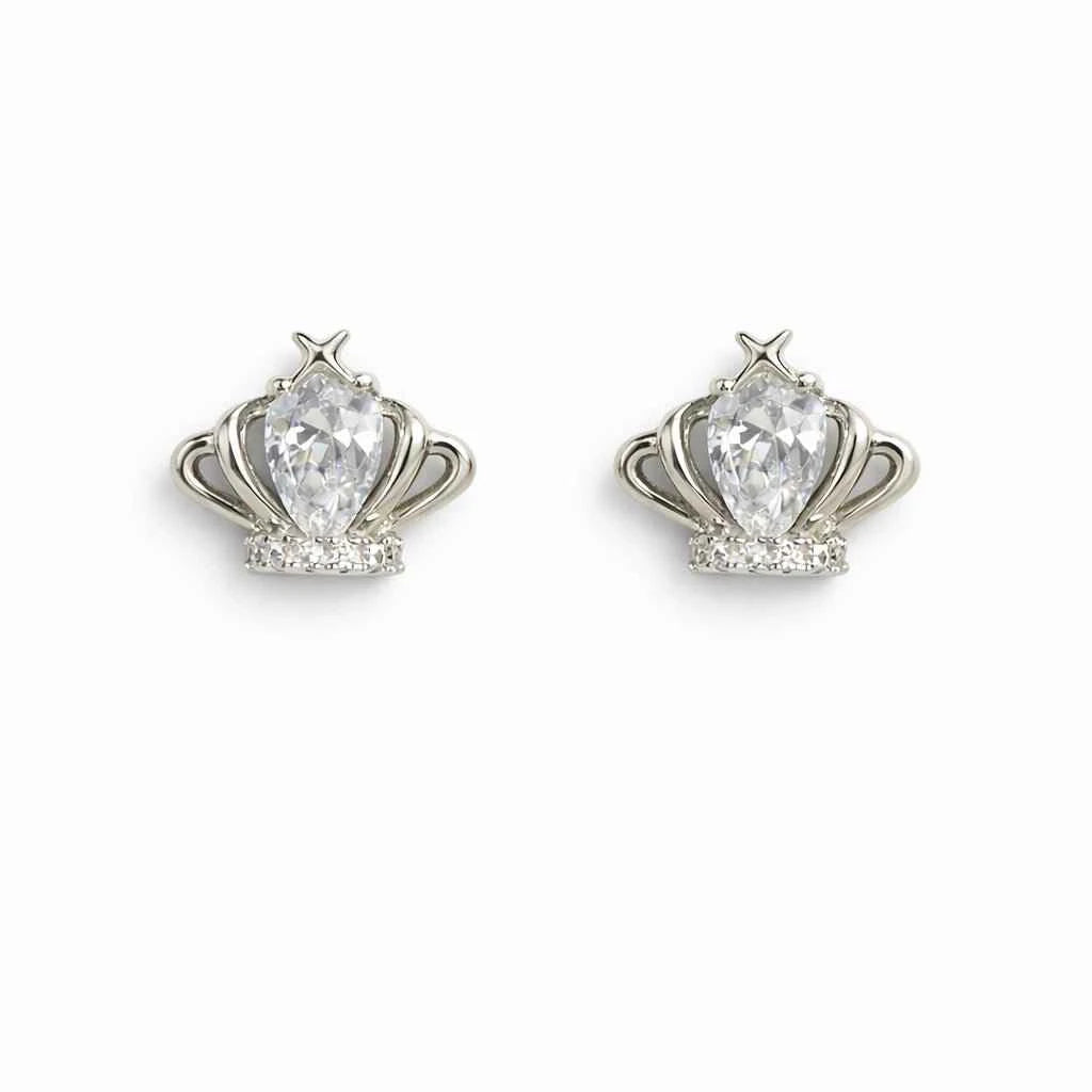 Regal Majesty Crown Zirconia Studs