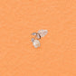 Rose Blossom Crystal Studs | 925 Sterling Silver - Silvorn India