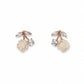Rose Blossom Crystal Studs | 925 Sterling Silver - Silvorn India