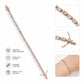 Rose Gold Art Deco Link Tennis Bracelet - Silvorn India