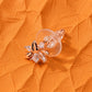 Rose Gold Blossom Crystal Studs - Silvorn India