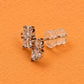 Rose Gold Crystal Bow Studs - Silvorn India