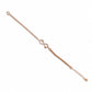 Rose Gold Infinity Drape Bracelet - Silvorn India