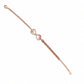 Rose Gold Infinity Tassel Bracelet - Silvorn India