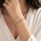 Rose Gold Infinity Tassel Bracelet - Silvorn India