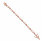 Rose Gold Marquise Radiance Tennis Bracelet - Silvorn India