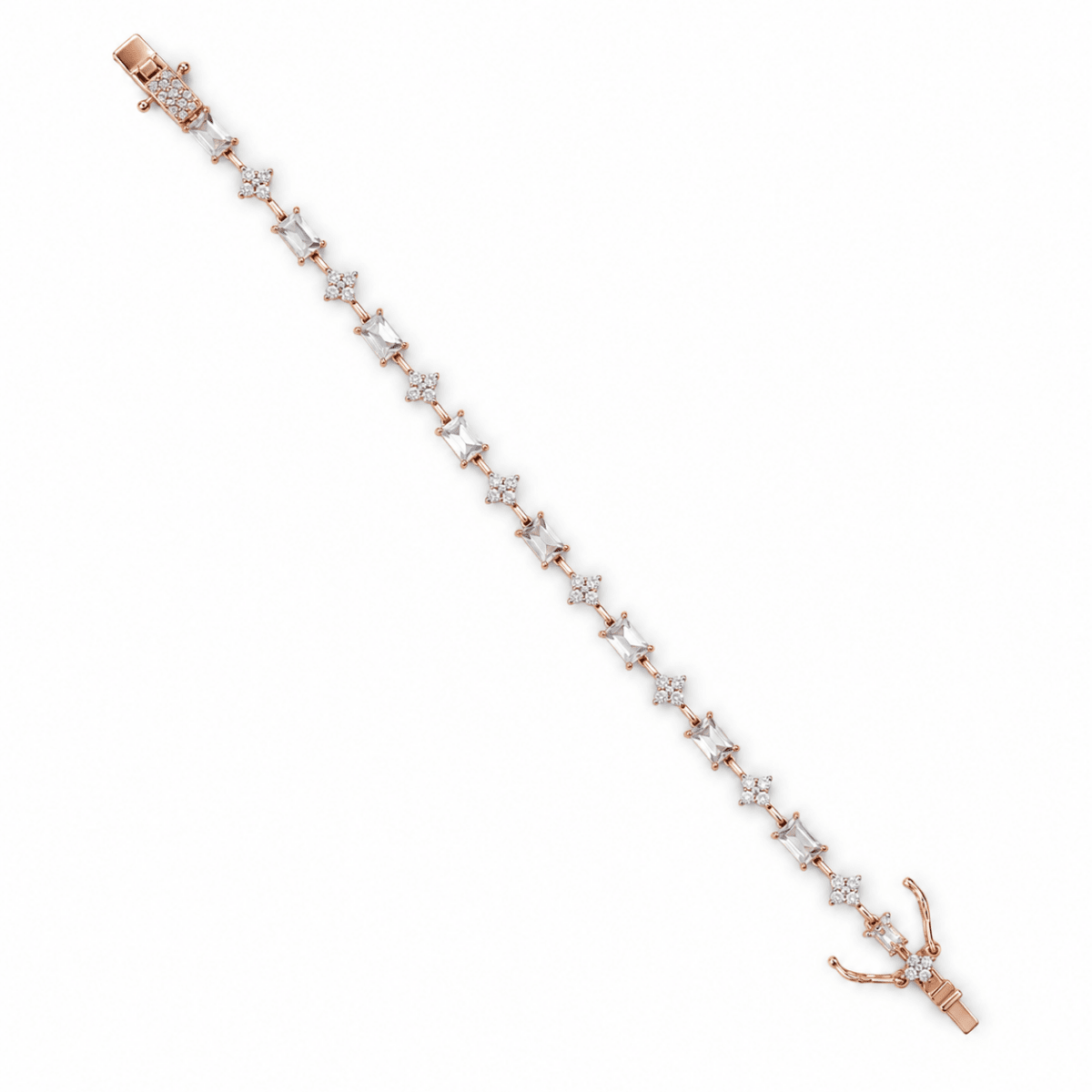 Rose Gold Regal Spark Bracelet - Silvorn India