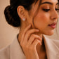 Rose Gold Snowflake Bloom Crystal Studs - Silvorn India