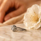 Split-Shank Zirconia Silver Ring