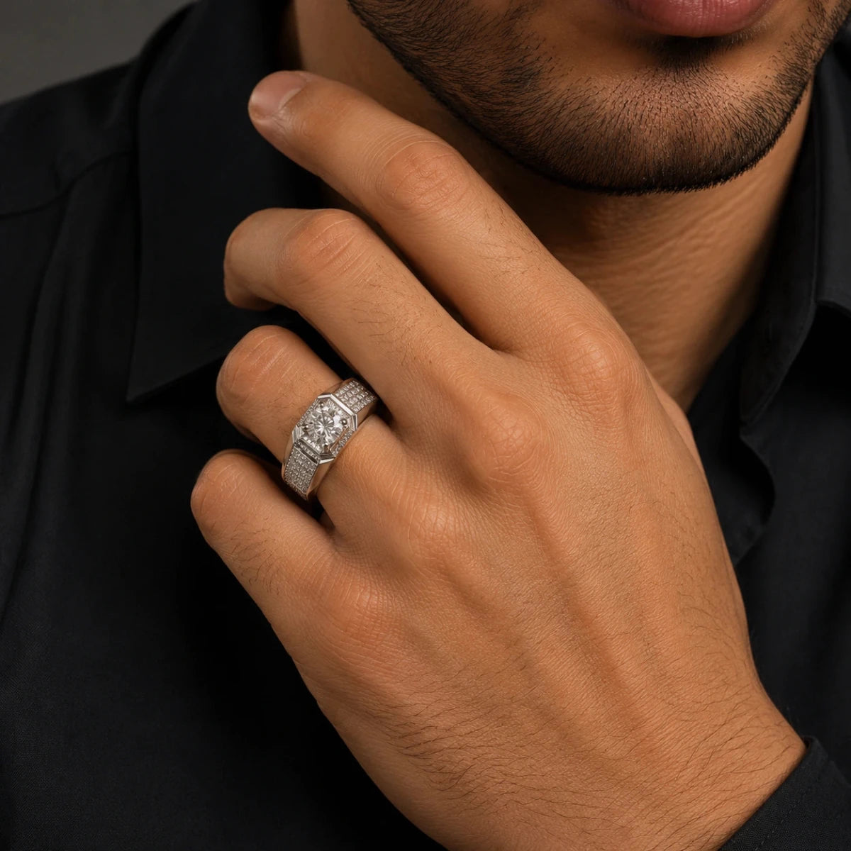 Royal Octagon Ring - Silvorn India
