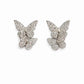 Shimmering Duo Butterfly Pave Studs