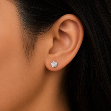Silver Bloom Floral Studs - Silvorn India