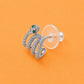 Silver Crystal Snake Hoop Earrings - Silvorn India
