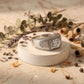 Silver Matte Finish Ring with Round - Cut Stone - Silvorn India