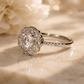 Silver Petal Halo Ring - Silvorn India
