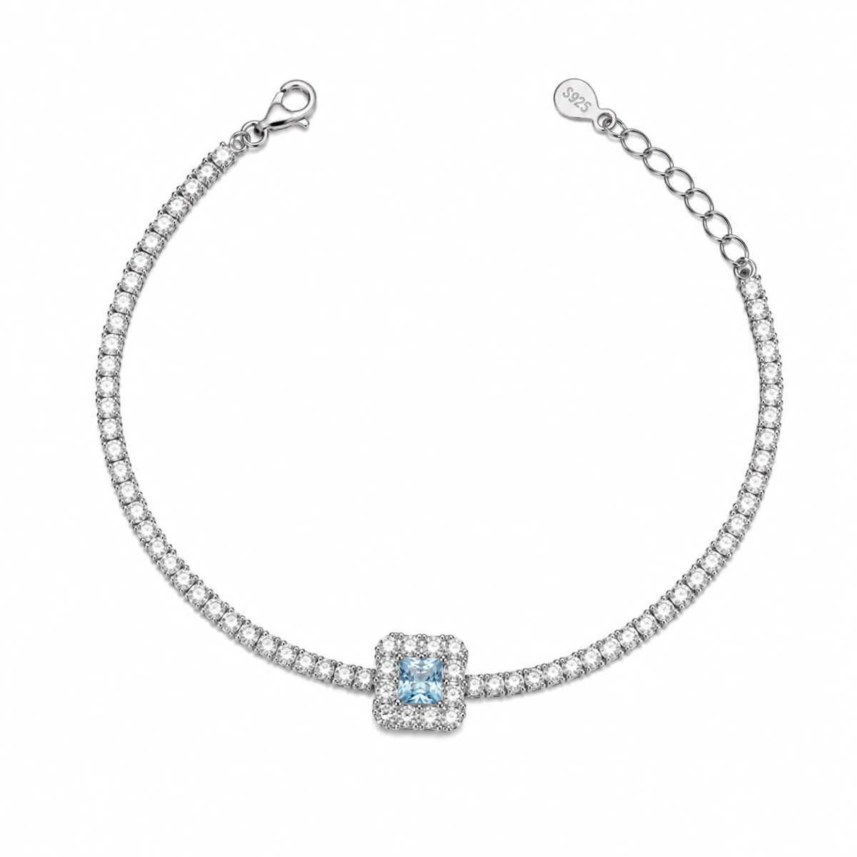 Sky Blue Glow Bracelet - Silvorn India