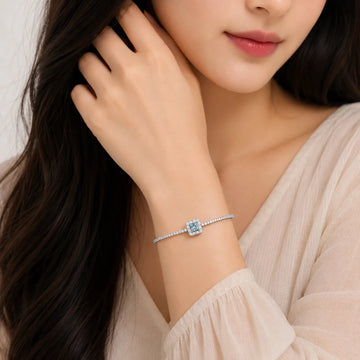 Sky Blue Glow Bracelet - Silvorn India