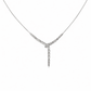 Sleek Geometric Baguette Y - Drop Necklace - Silvorn India