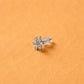 Snowflake Bloom Zirconia Studs - Silvorn India