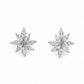 Snowflake Blossom Crystal Studs - Silvorn India