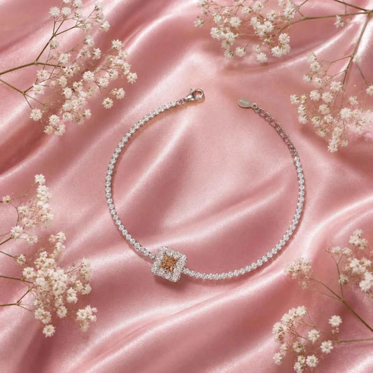 Square Halo Bracelet