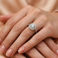 Sterling Glow Halo Ring