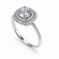 Sterling Glow Halo Ring