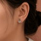 Swan Crystal Studs - Silvorn India