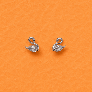 Swan Crystal Studs - Silvorn India