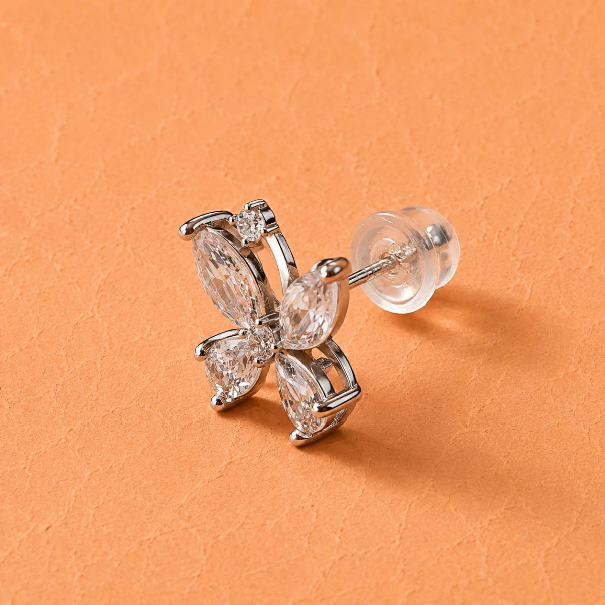 Twinkling Butterfly Studs - Silvorn India