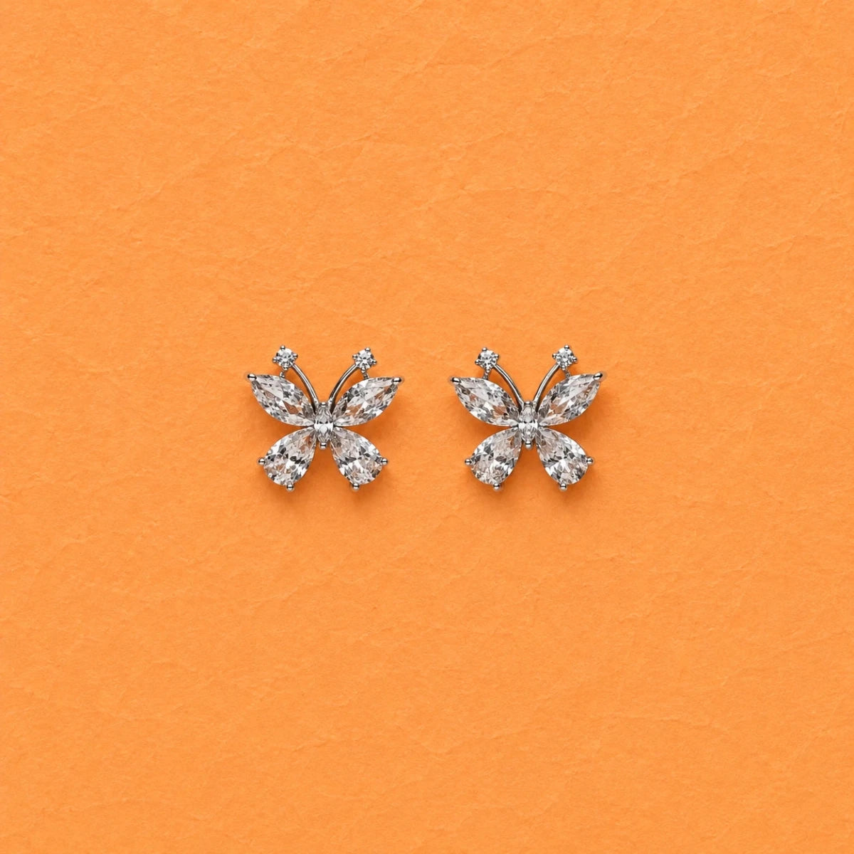 Twinkling Butterfly Studs - Silvorn India