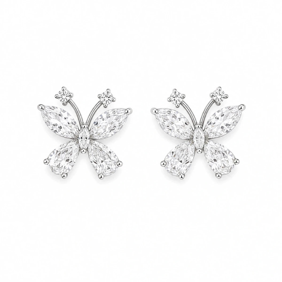 Twinkling Butterfly Studs - Silvorn India