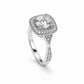 Twisted Halo Sterling Silver Ring