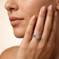 Twisted Silver Bridal Ring Set with Round Solitaire - Silvorn India